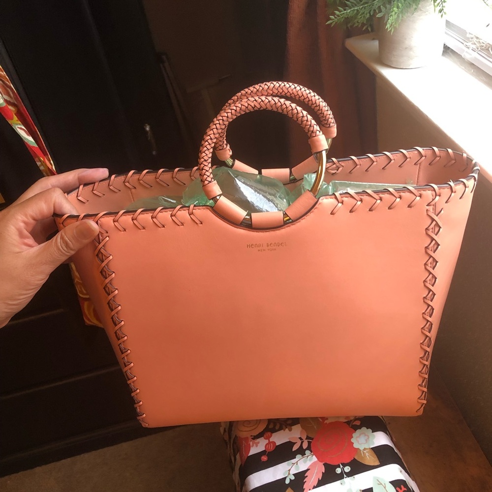 Henri Bendel leather tote